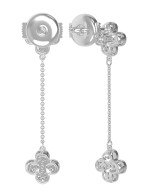 Серьги из белого золота c бриллиантами