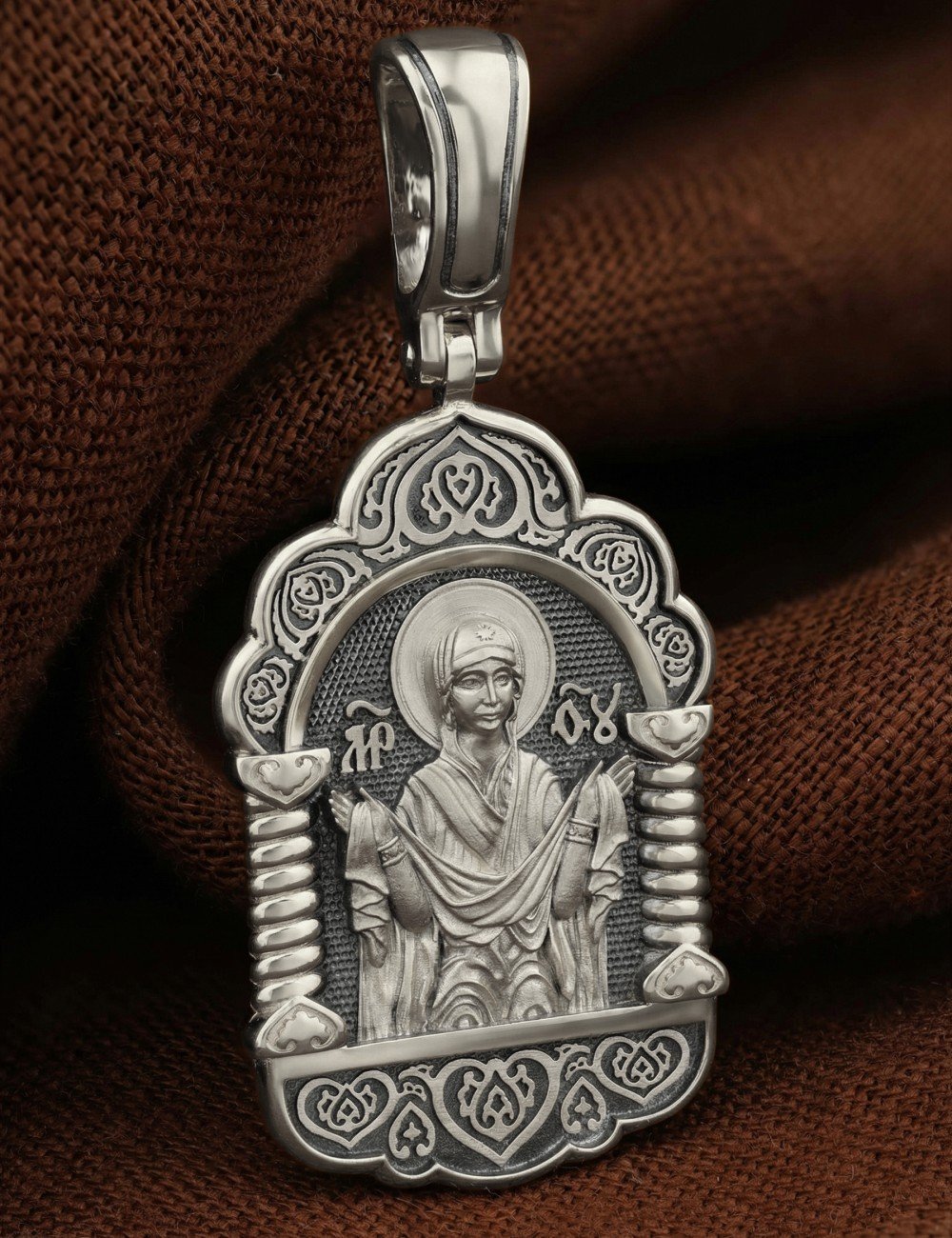 Образок из белого золота