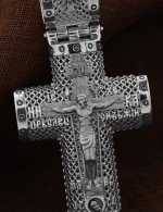 Крест из белого золота