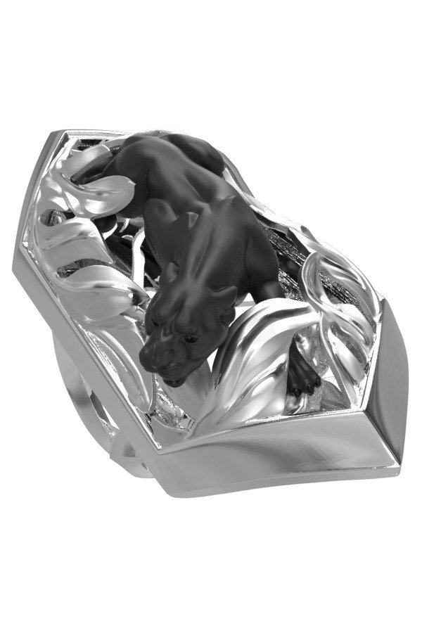 Кольцо из белого золота