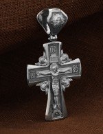 Крест из белого золота