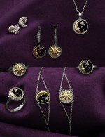 Серьги из белого золота c бриллиантами