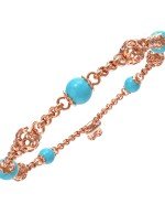 Браслет из золота c бирюзой