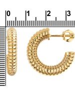 Серьги из лимонного золота