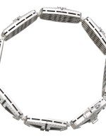 Браслет из белого золота c бриллиантами, рубином и ониксом