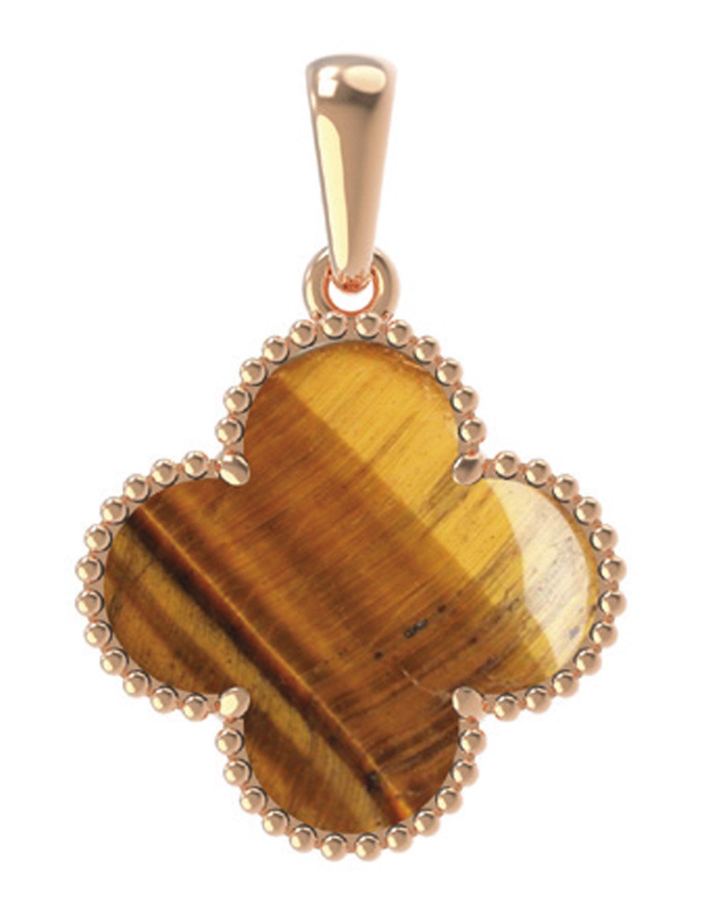 Подвеска из золота c тигровым глазом