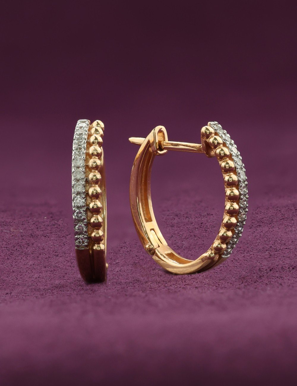 Серьги из золота c бриллиантами