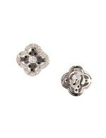 Серьги из белого золота c бриллиантами