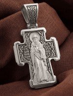 Крест из белого золота