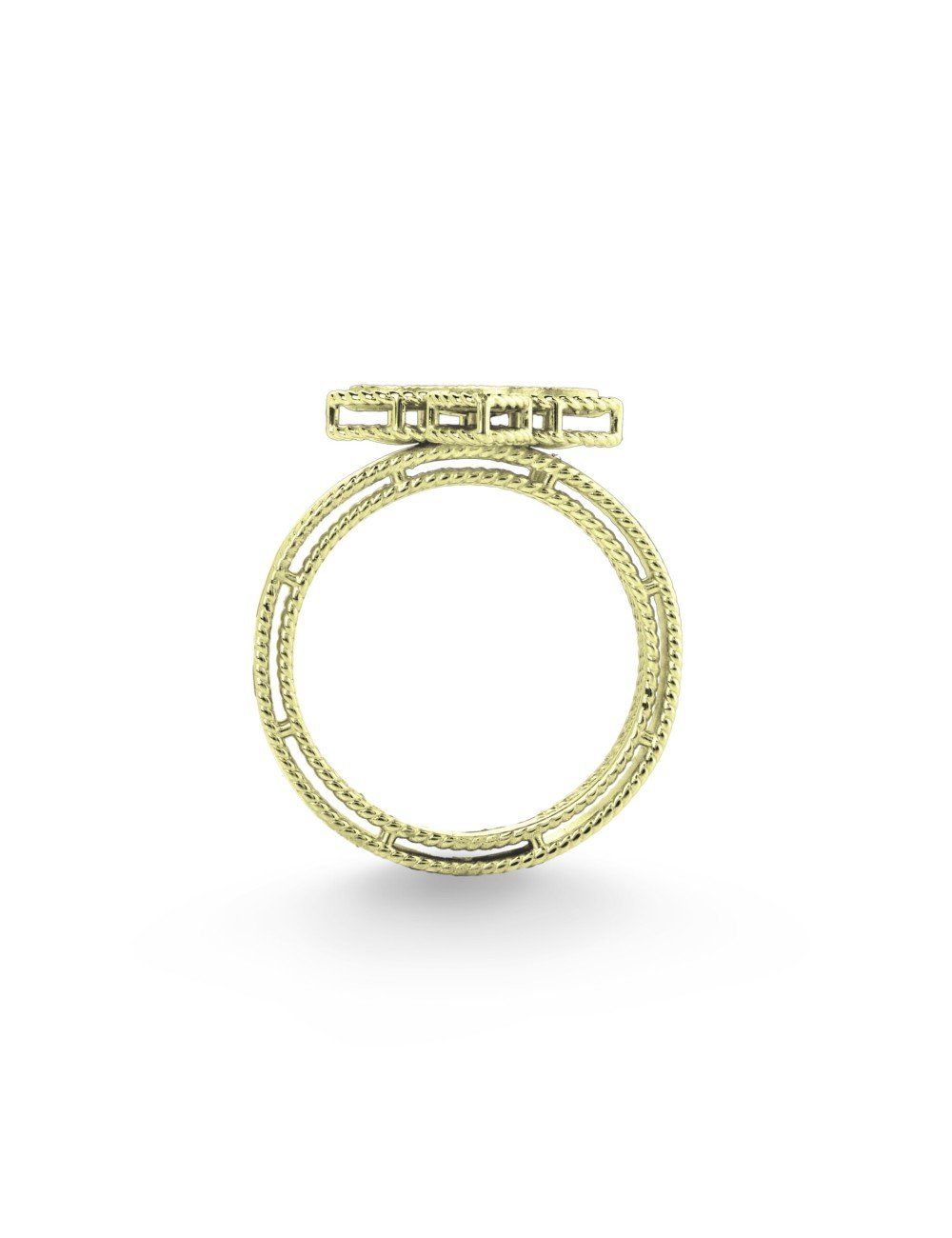 Кольцо из лимонного золота