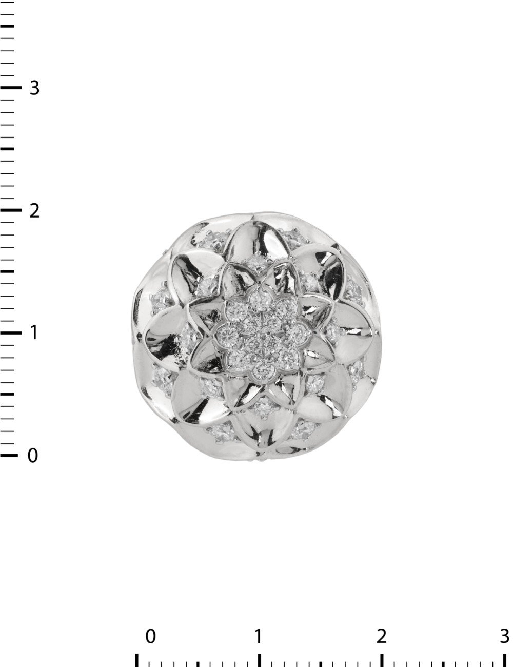 Подвеска из белого золота c бриллиантами