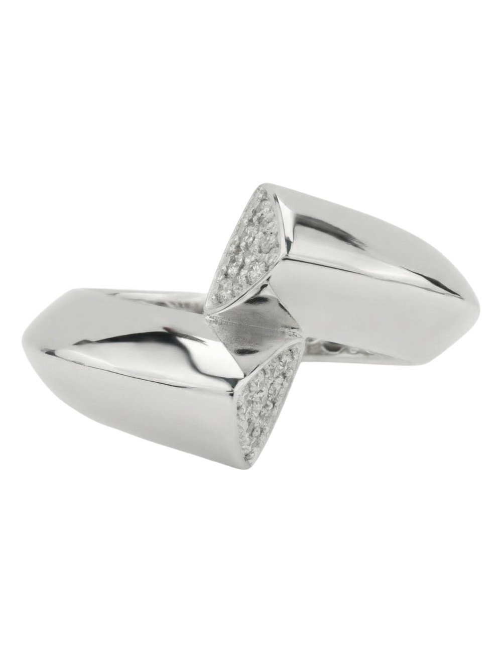 Кольцо из белого золота c бриллиантами