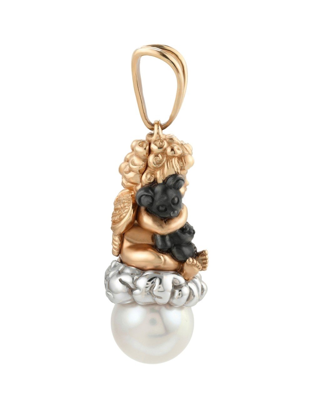 Подвеска из золота c жемчугом