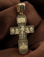Крест из лимонного золота