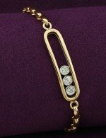 Браслет из лимонного золота c бриллиантами