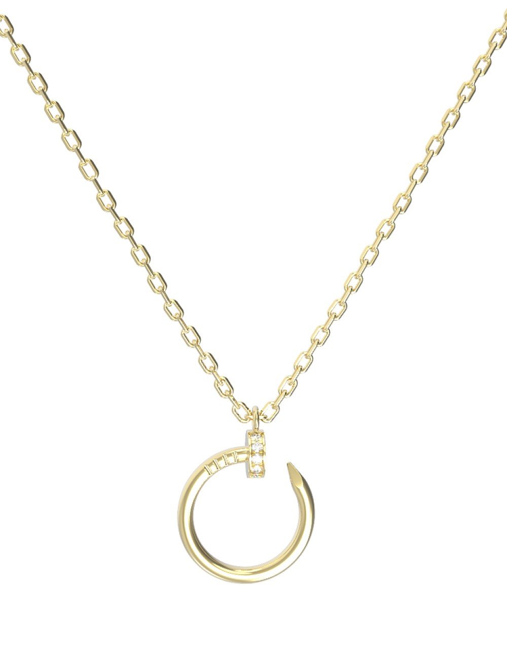 Колье из лимонного золота c бриллиантами