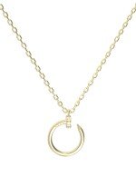 Колье из лимонного золота c бриллиантами