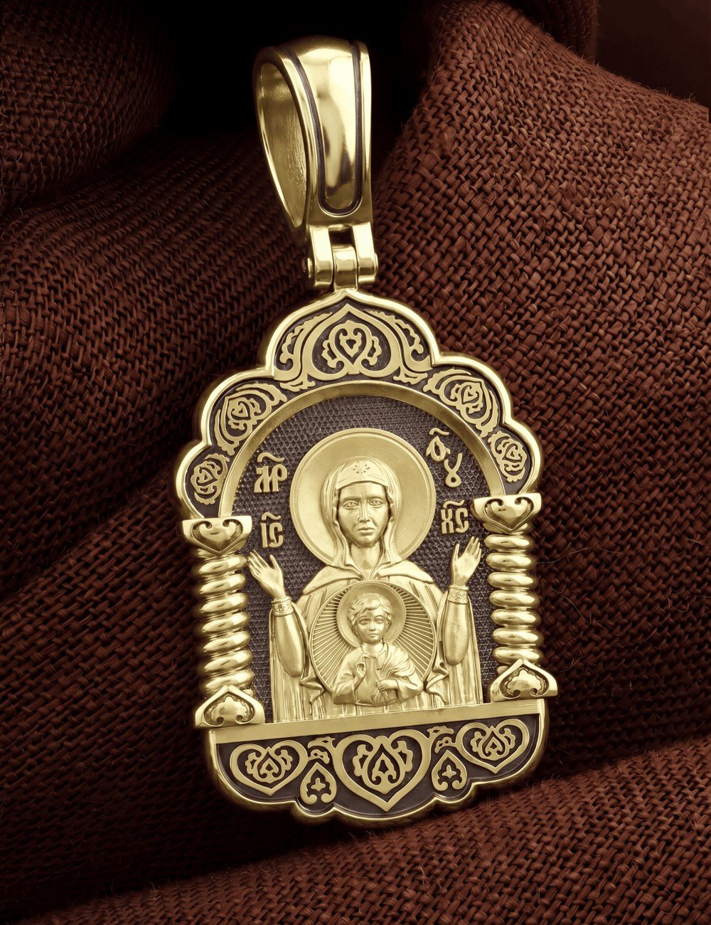 Образок из лимонного золота