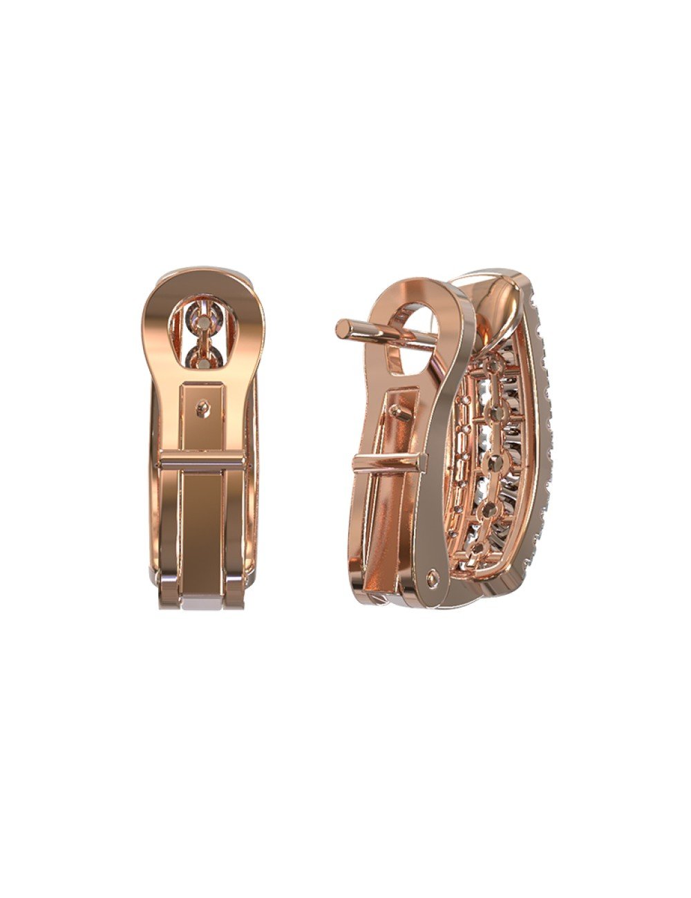 Серьги из золота c бриллиантами