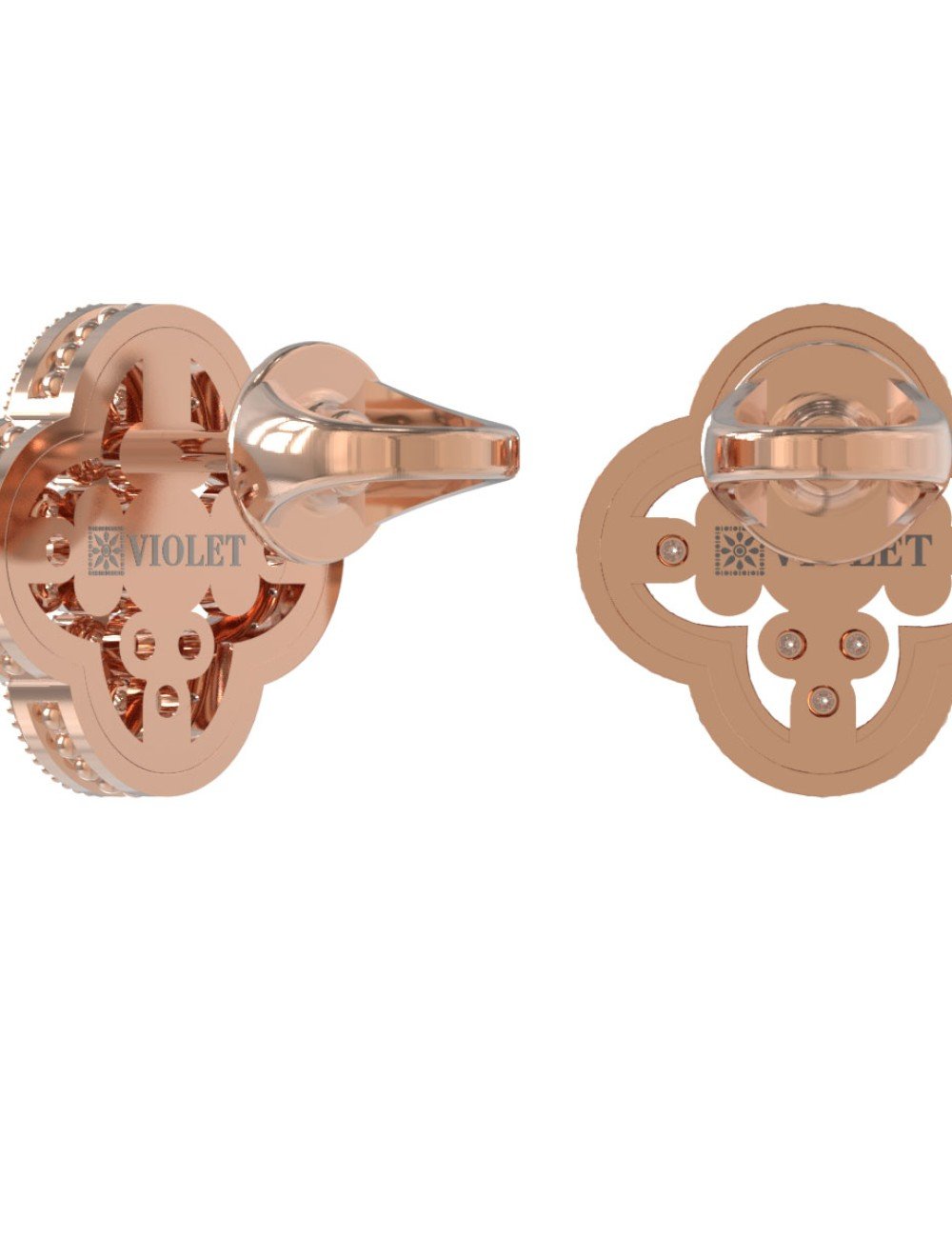 Серьги из золота c бриллиантами