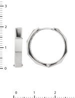 Серьги из белого золота