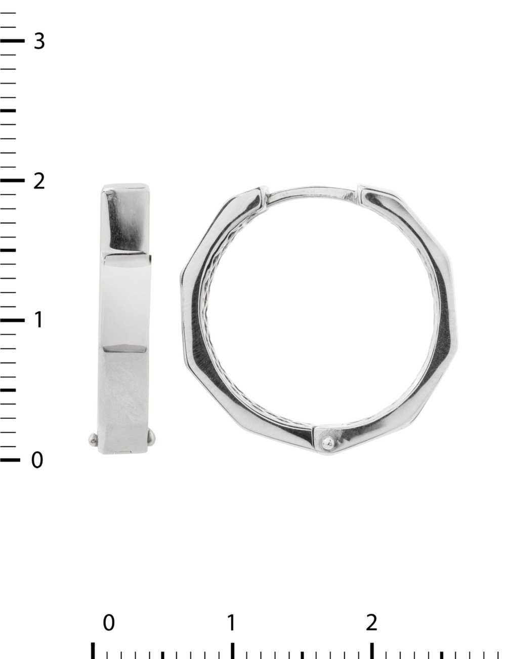 Серьги из белого золота