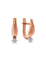 Серьги из золота c бриллиантами