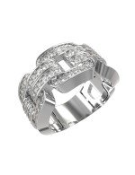 Кольцо из белого золота c бриллиантами