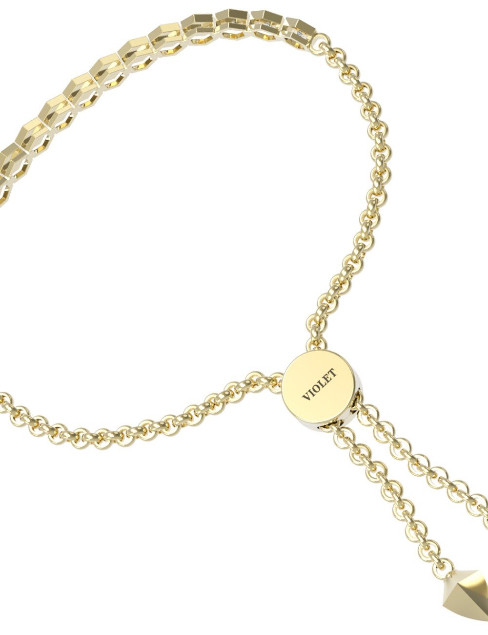 Браслет из лимонного золота c бриллиантами