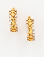 Серьги из золота c бриллиантами