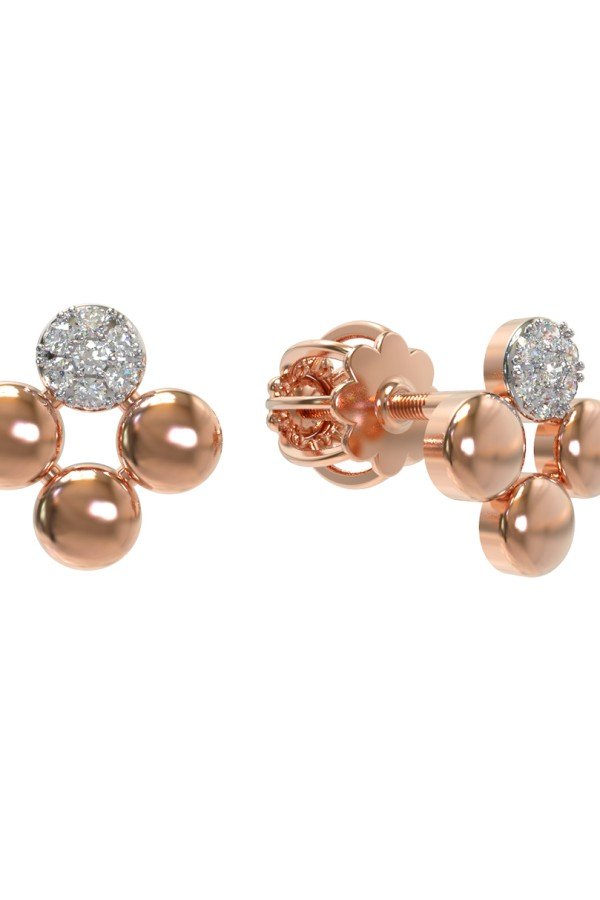 Серьги из золота c бриллиантами