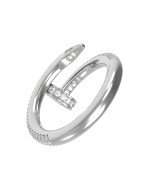 Кольцо из белого золота c бриллиантами