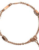 Браслет из золота c бриллиантами, лазуритом и перламутром