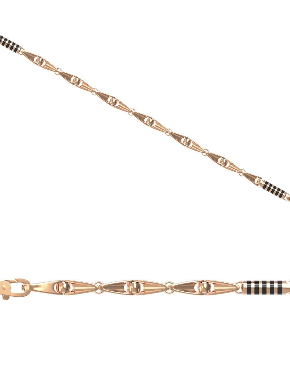 Цепь из золота c эмалью