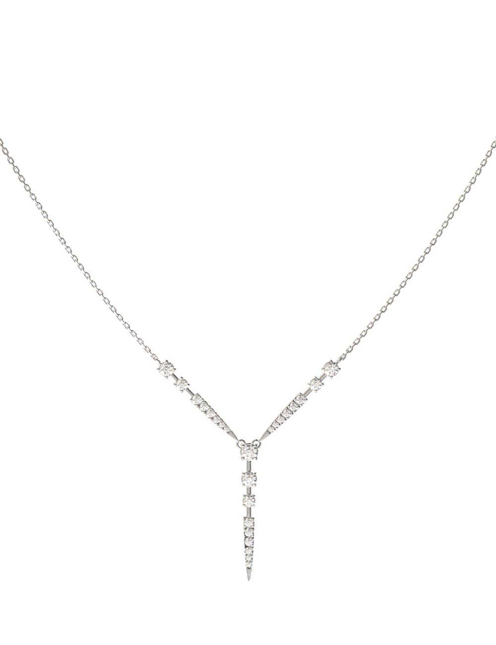 Колье из белого золота c бриллиантами