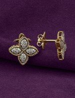 Серьги из лимонного золота c бриллиантами