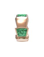 Подвеска из золота c малахитом