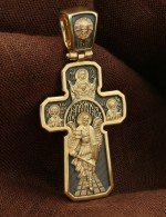 Крест из лимонного золота