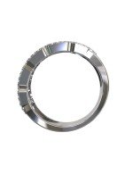 Кольцо из белого золота c бриллиантами и сапфиром