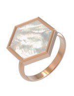 Кольцо из золота c перламутром