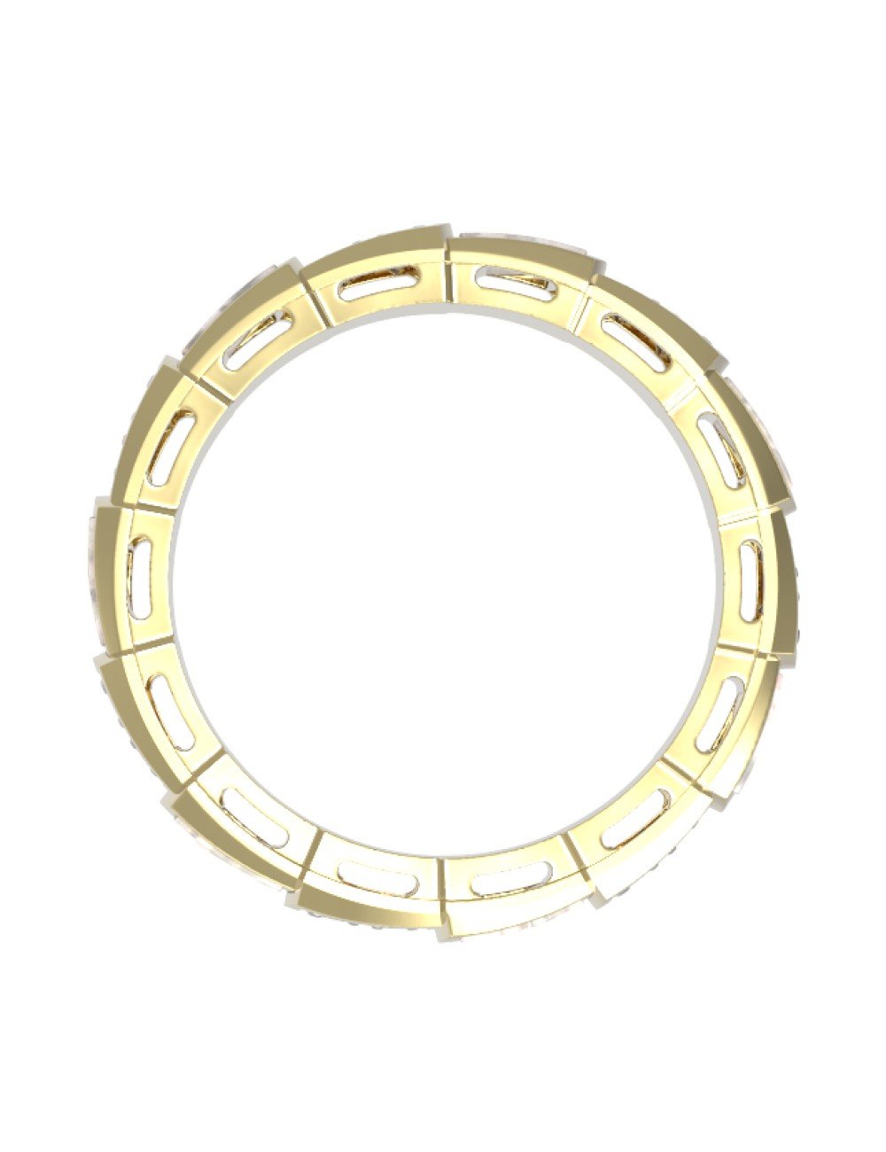 Кольцо из лимонного золота c бриллиантами и перламутром