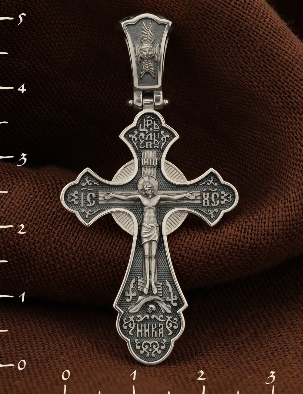 Крест из белого золота