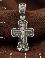 Крест из белого золота