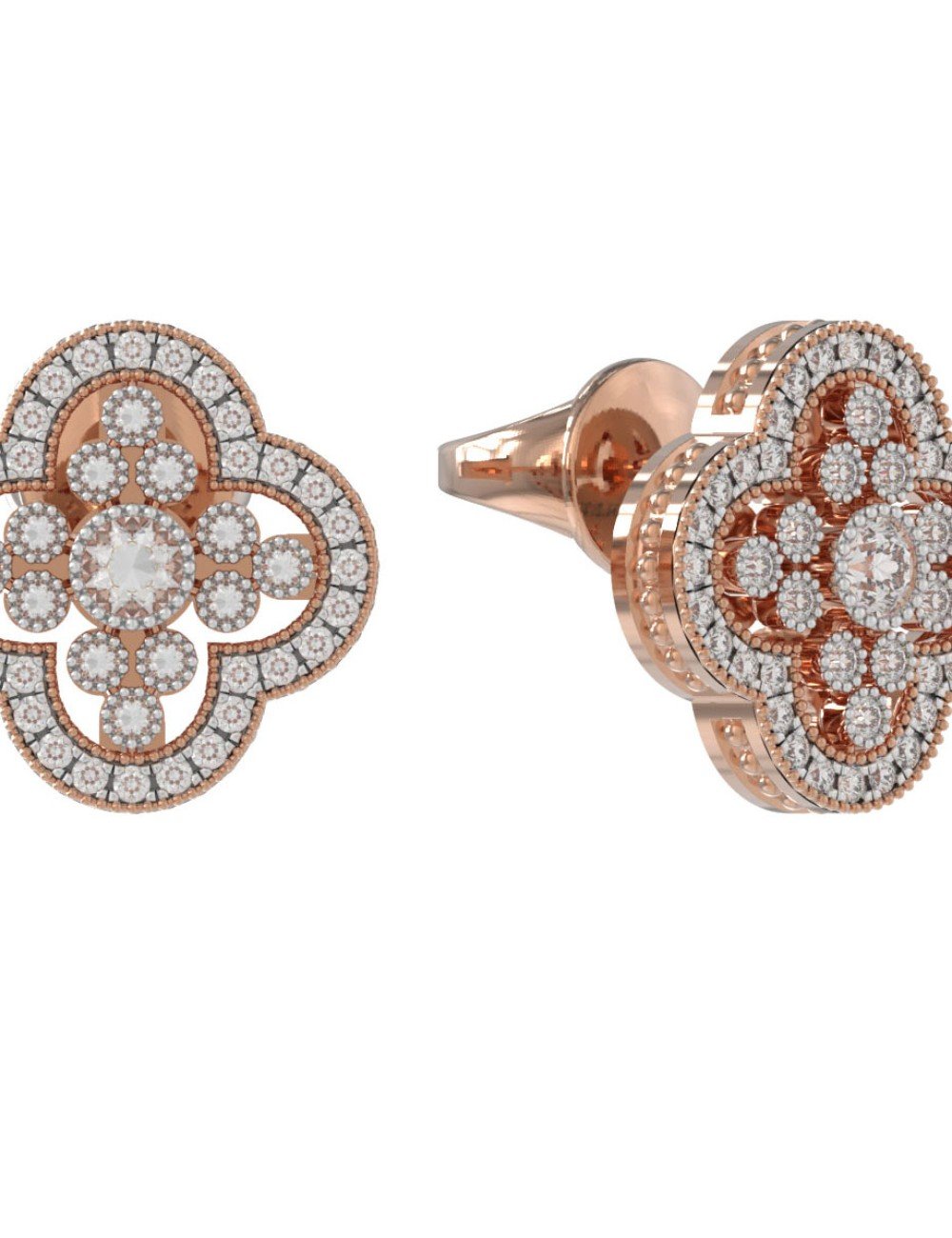 Серьги из золота c бриллиантами