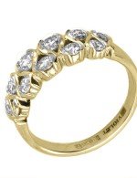 Кольцо из лимонного золота c бриллиантами