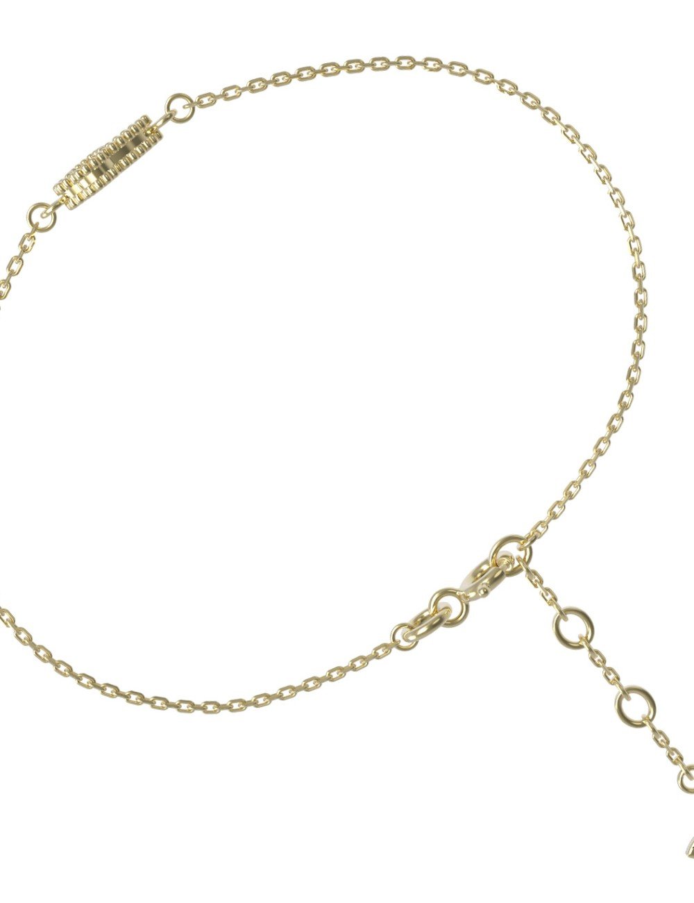 Браслет из лимонного золота c бирюзой