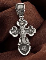 Крест из белого золота