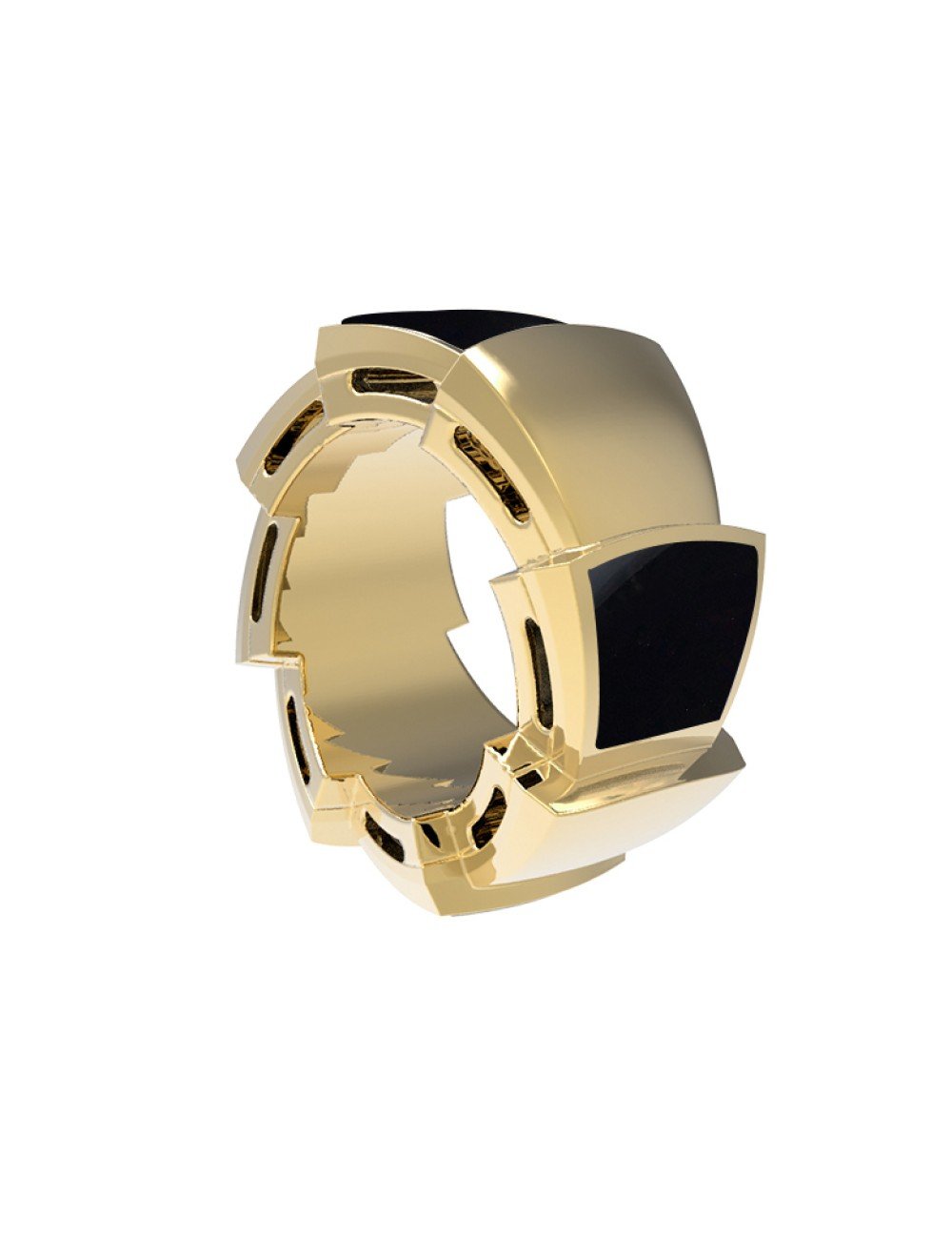 Подвеска из лимонного золота c ониксом