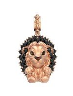 Подвеска из золота c эмалью и ониксом