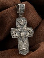 Крест из белого золота